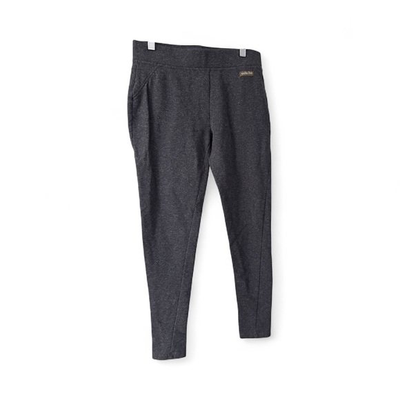 Matilda Jane Charcoal With Silver  Sparkle Woven Through Leggings Size Medium - Picture 1 of 3